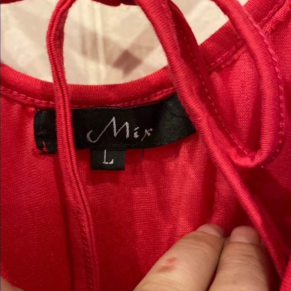 Chic Hot Pink Layered Tank Top - Picture 2 of 6